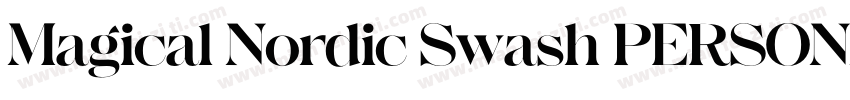 Magical Nordic Swash PERSONAL Regul字体转换